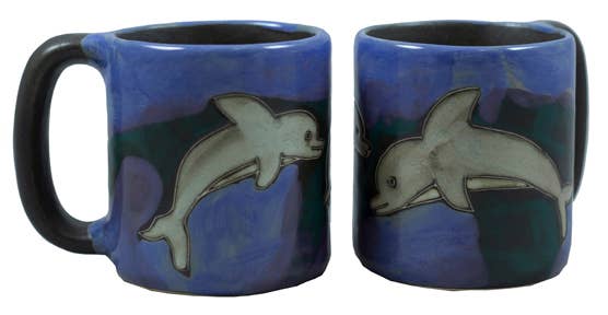 Mara Stoneware Dolphins Mug
