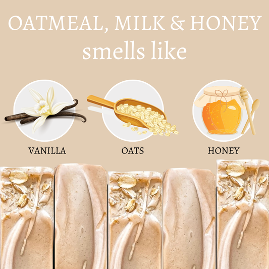 Oatmeal, (Goat's) Milk & Honey Handmade Bar Soap - 4oz