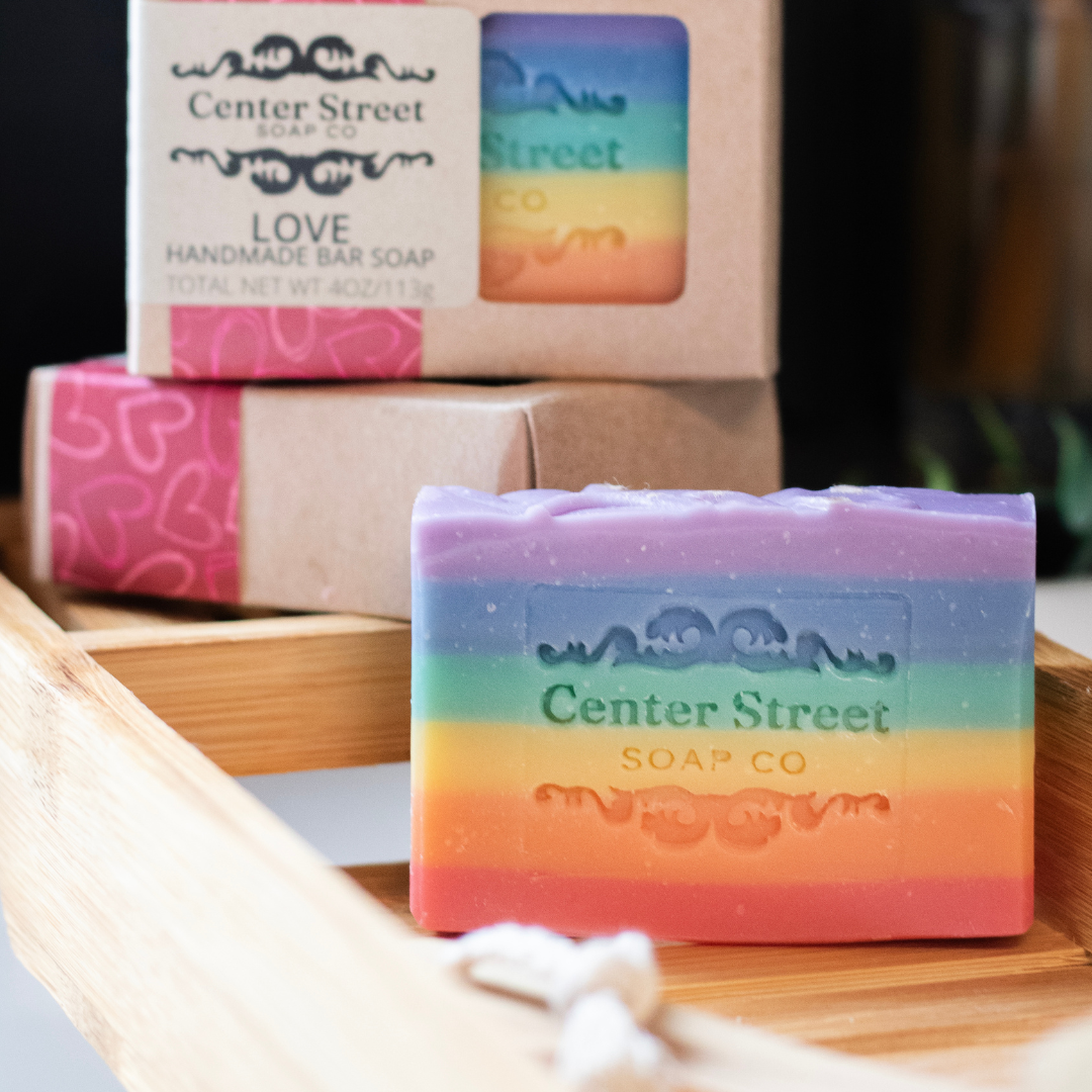 Love Rainbow Pride Handmade Bar Soap - 4oz