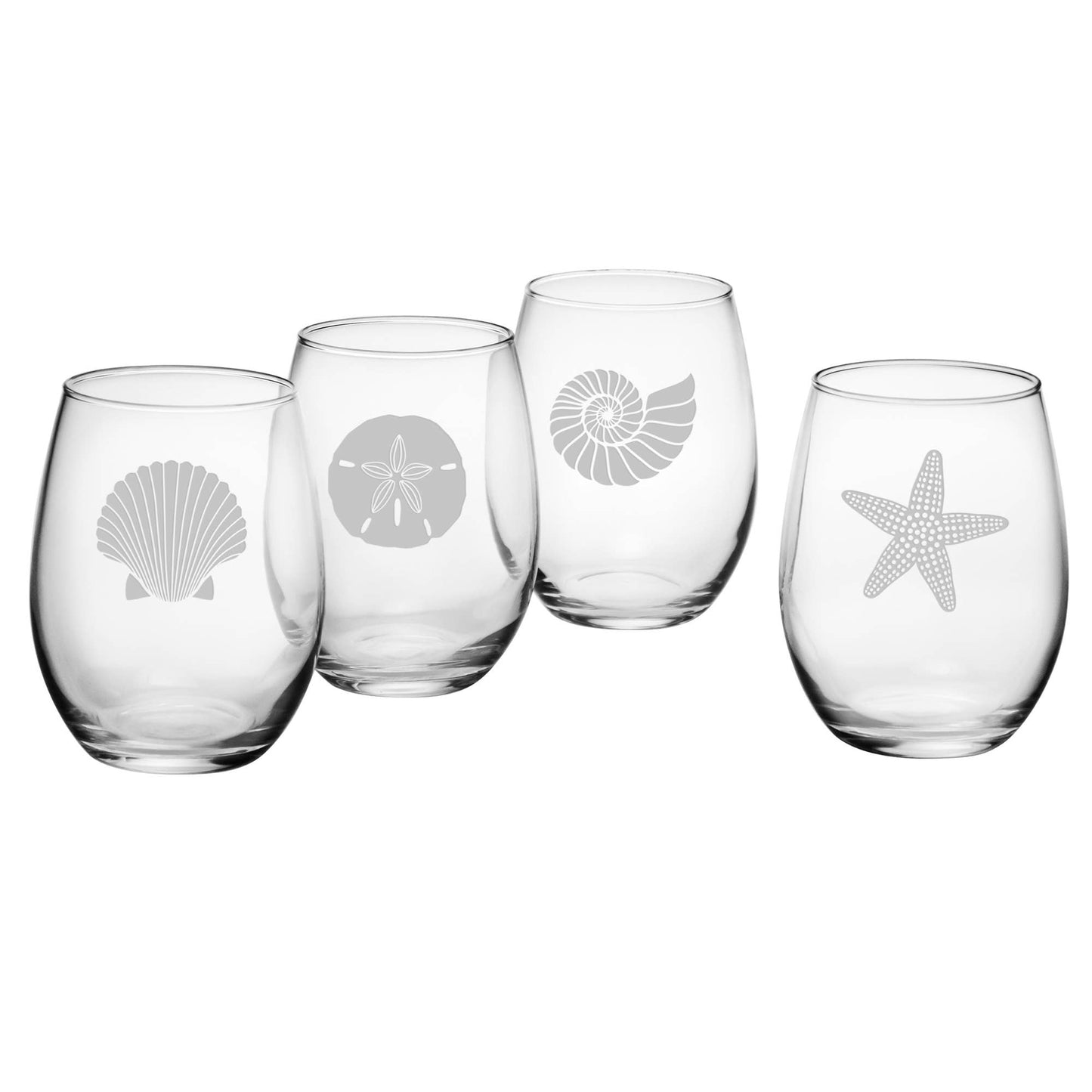 Seashore Stemless Wine Glass
