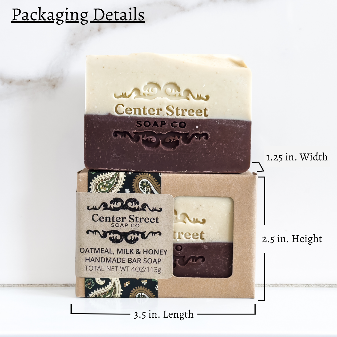 Oatmeal, (Goat's) Milk & Honey Handmade Bar Soap - 4oz