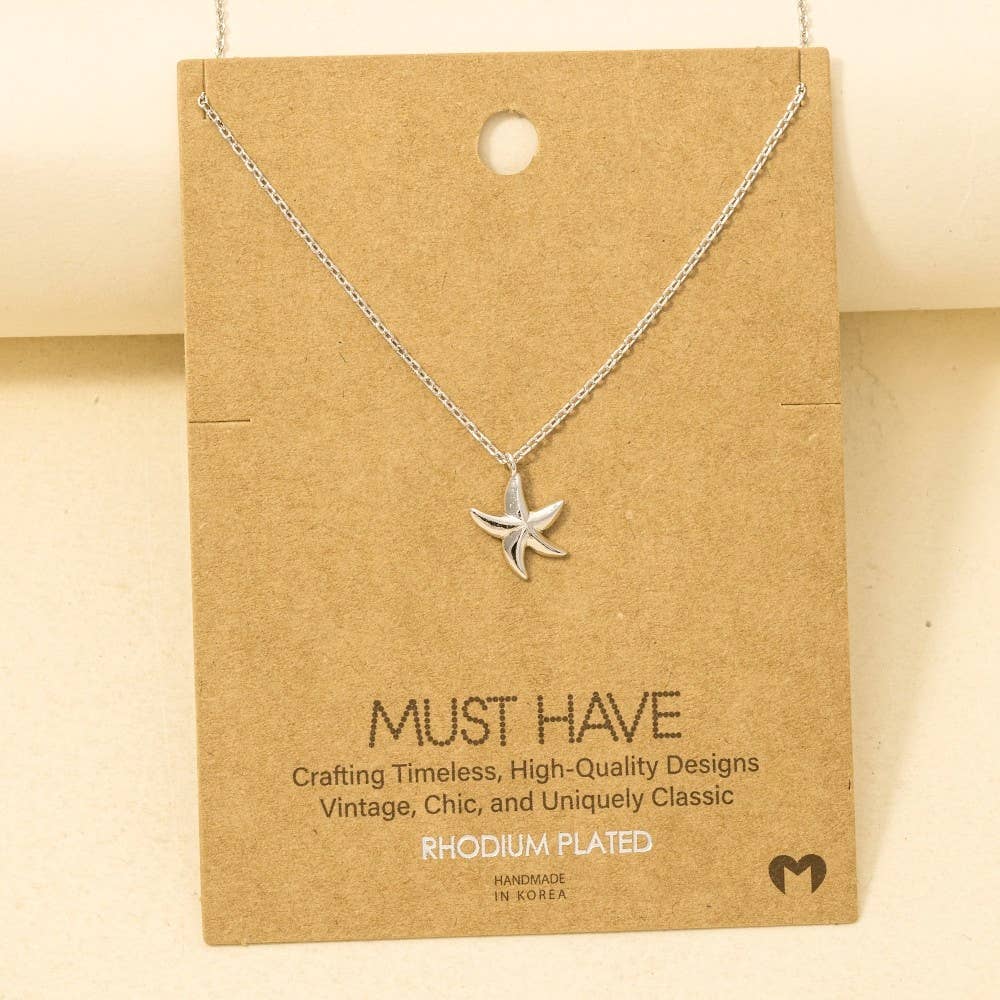 Gold Dipped Star Pendant Necklace