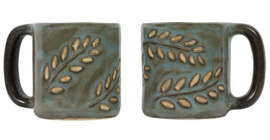Mara Stoneware Sage Leaves Mug