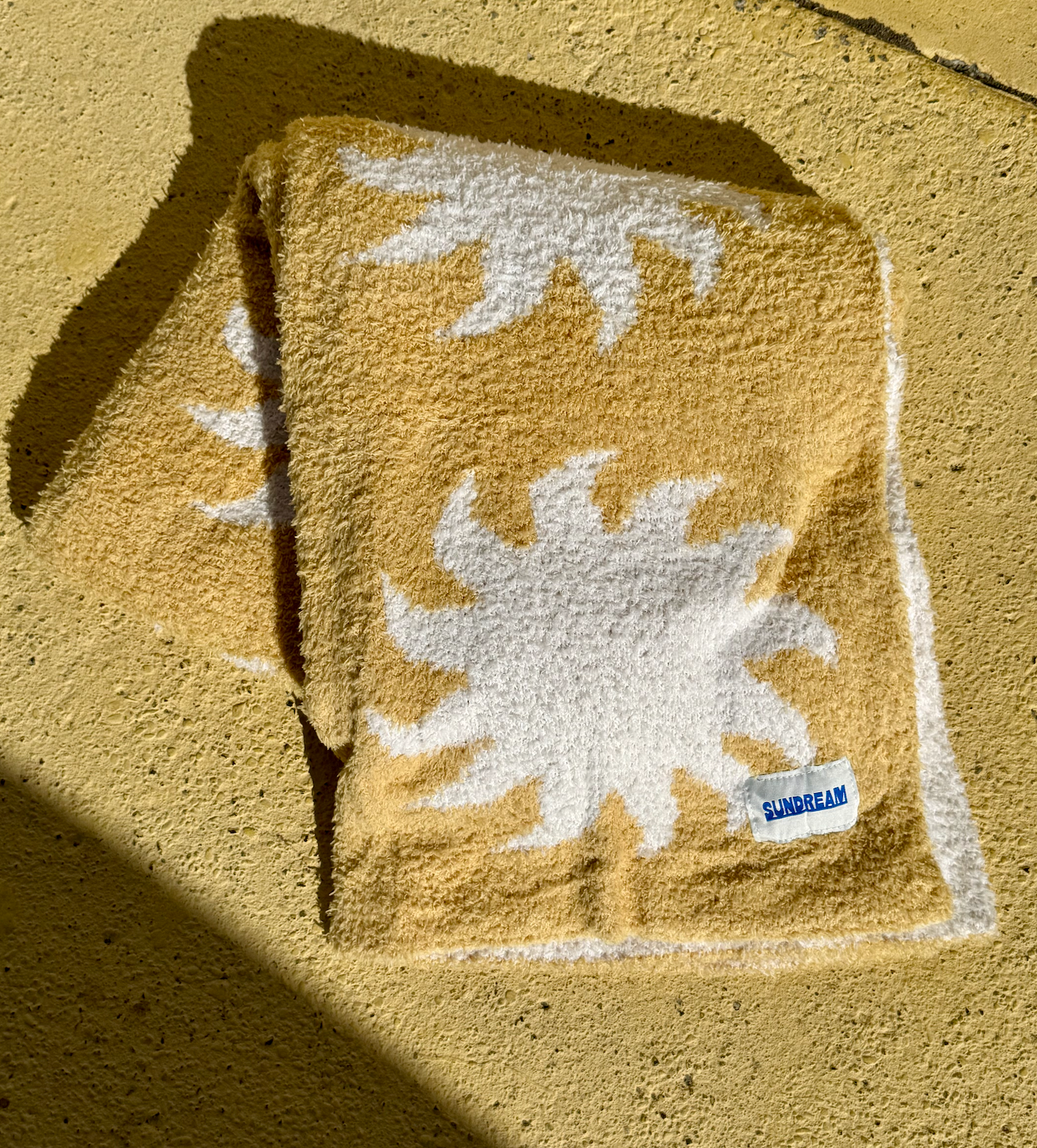 Sun Plush Throw - Marigold Yellow