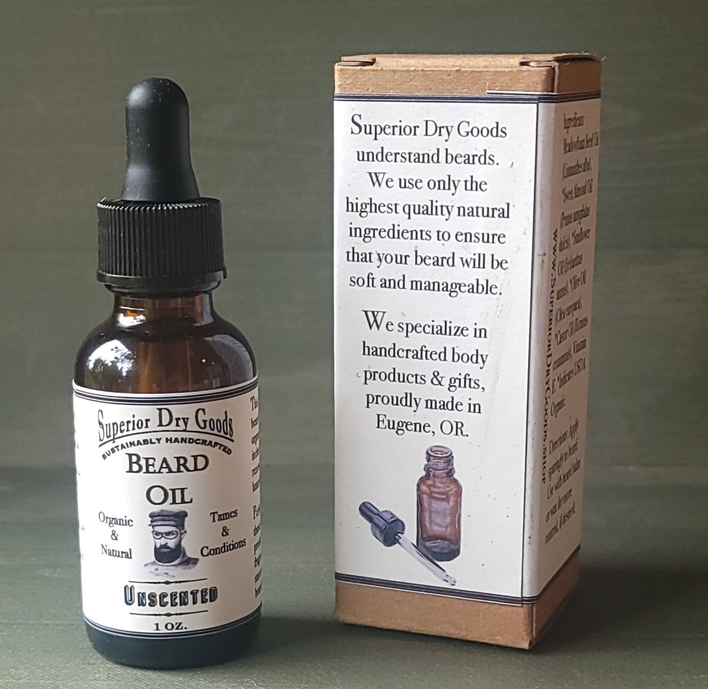 All Natural Unscented Beard Oil | Luxury | Essential Oils