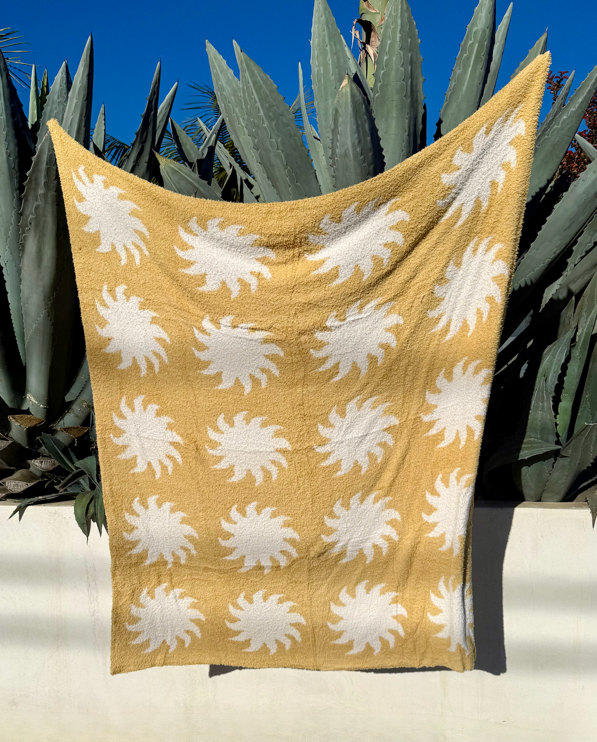 Sun Plush Throw - Marigold Yellow