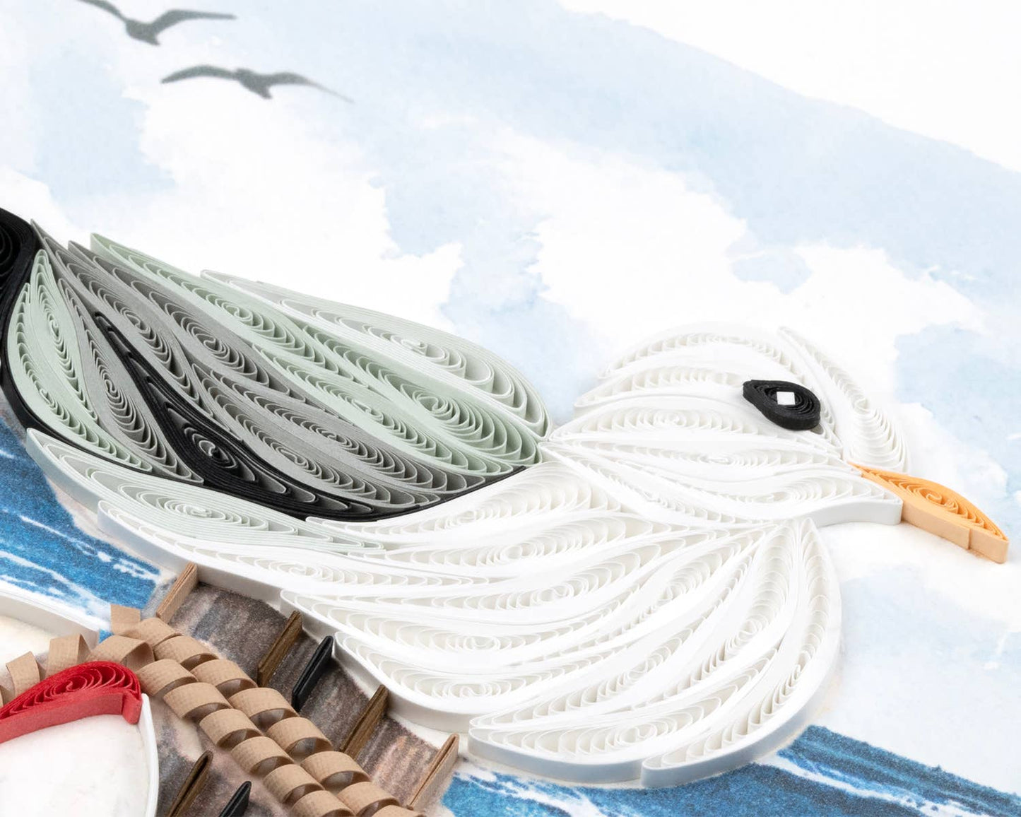 Seagull Everyday Quilled Greeting Card