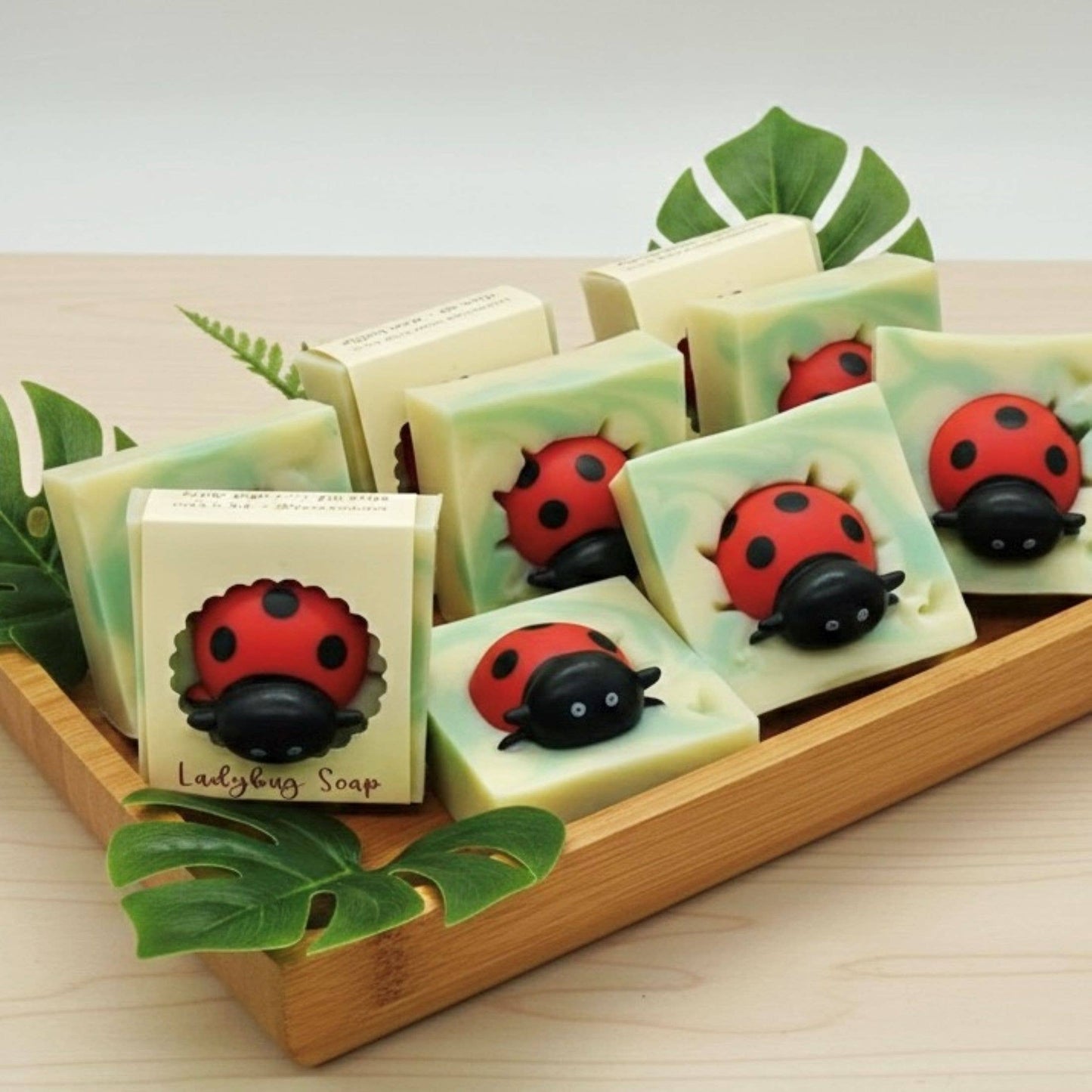 Ladybug Handmade Soap Bar for Kids VEGAN COLD PROCESS