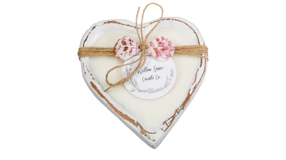 Small Heart Dough Candle