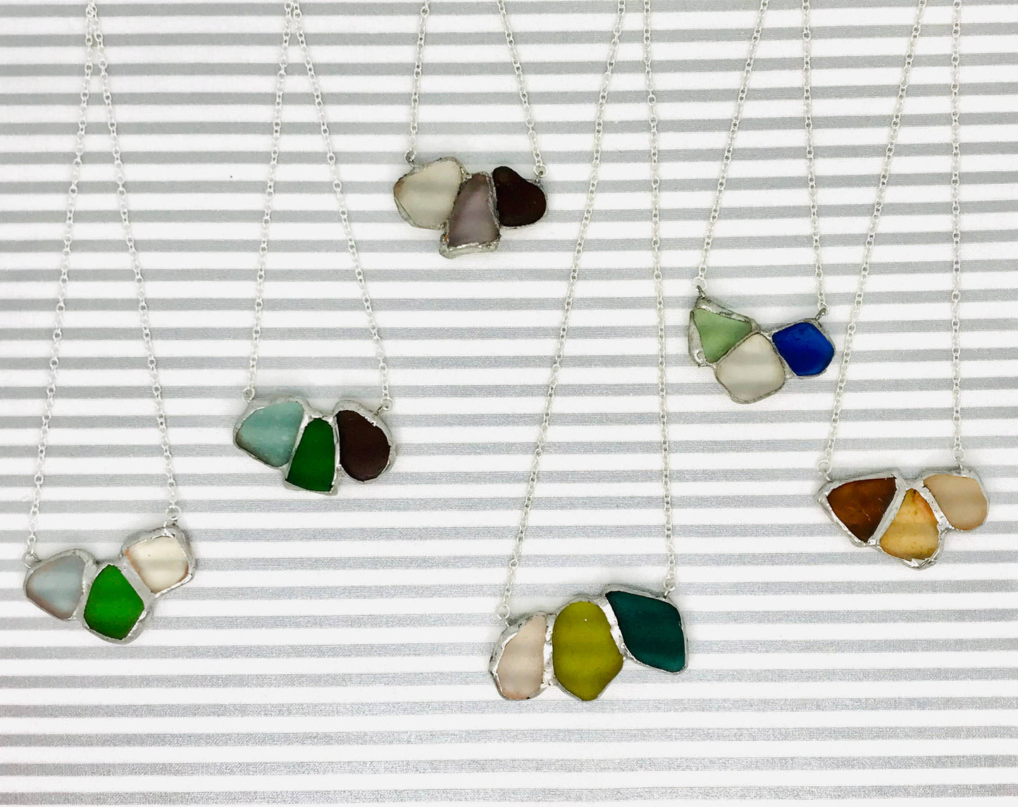 Handmade Shoreline Sea Glass Necklace
