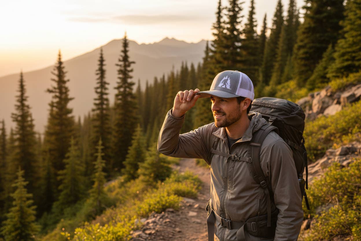 Sasquatch in Trees Trucker Hat