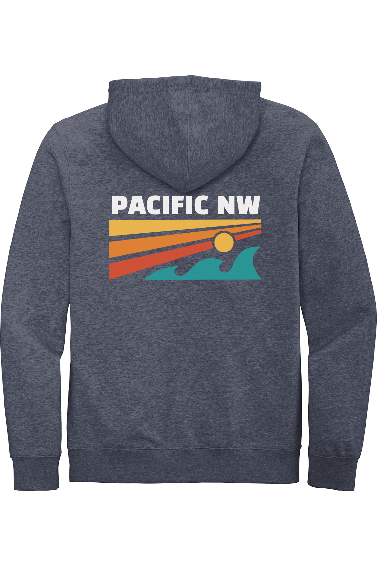 Sky Wave Terry Zip Up Hoodie