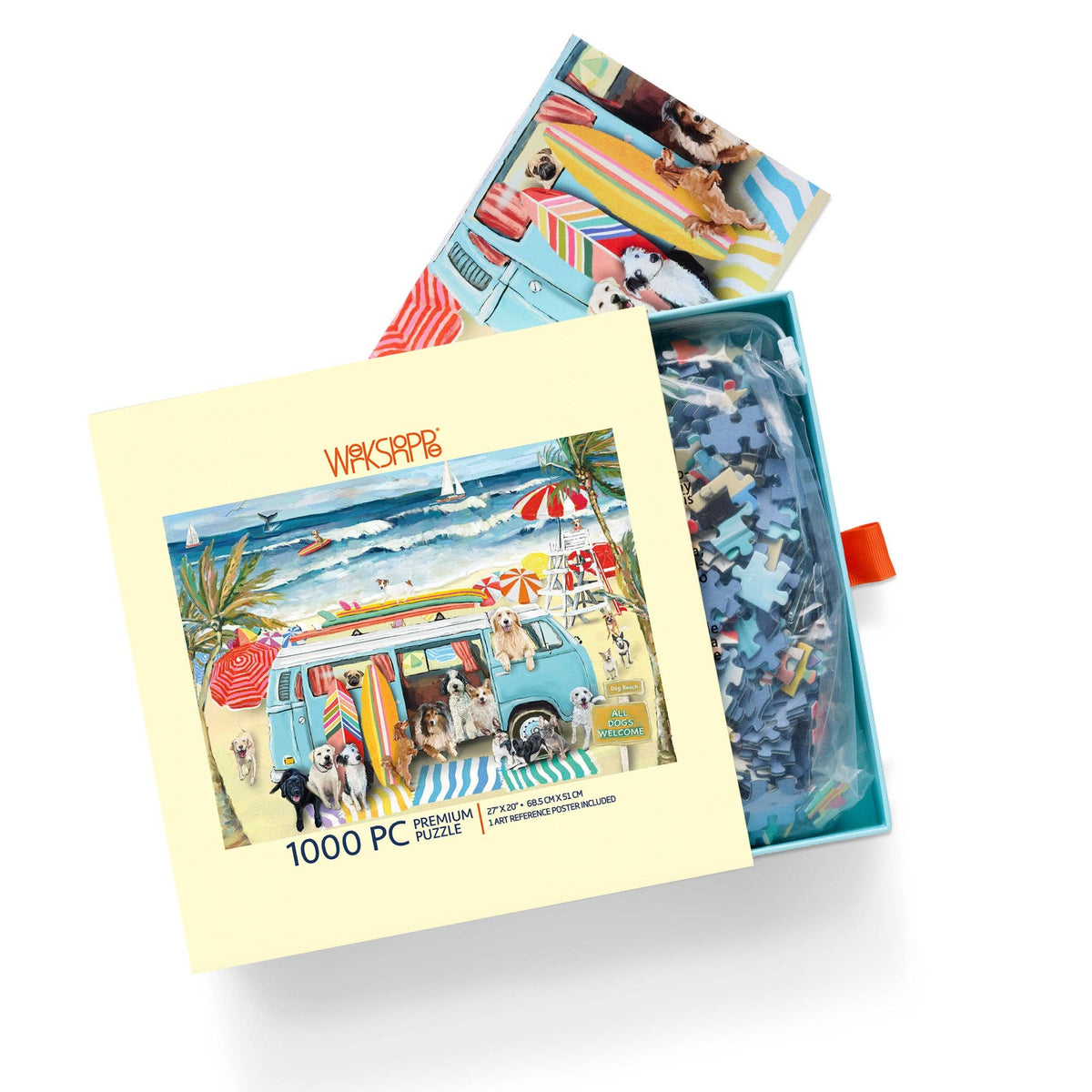 Doggie Surf School 1000 Piece Puzzle Summer Gift