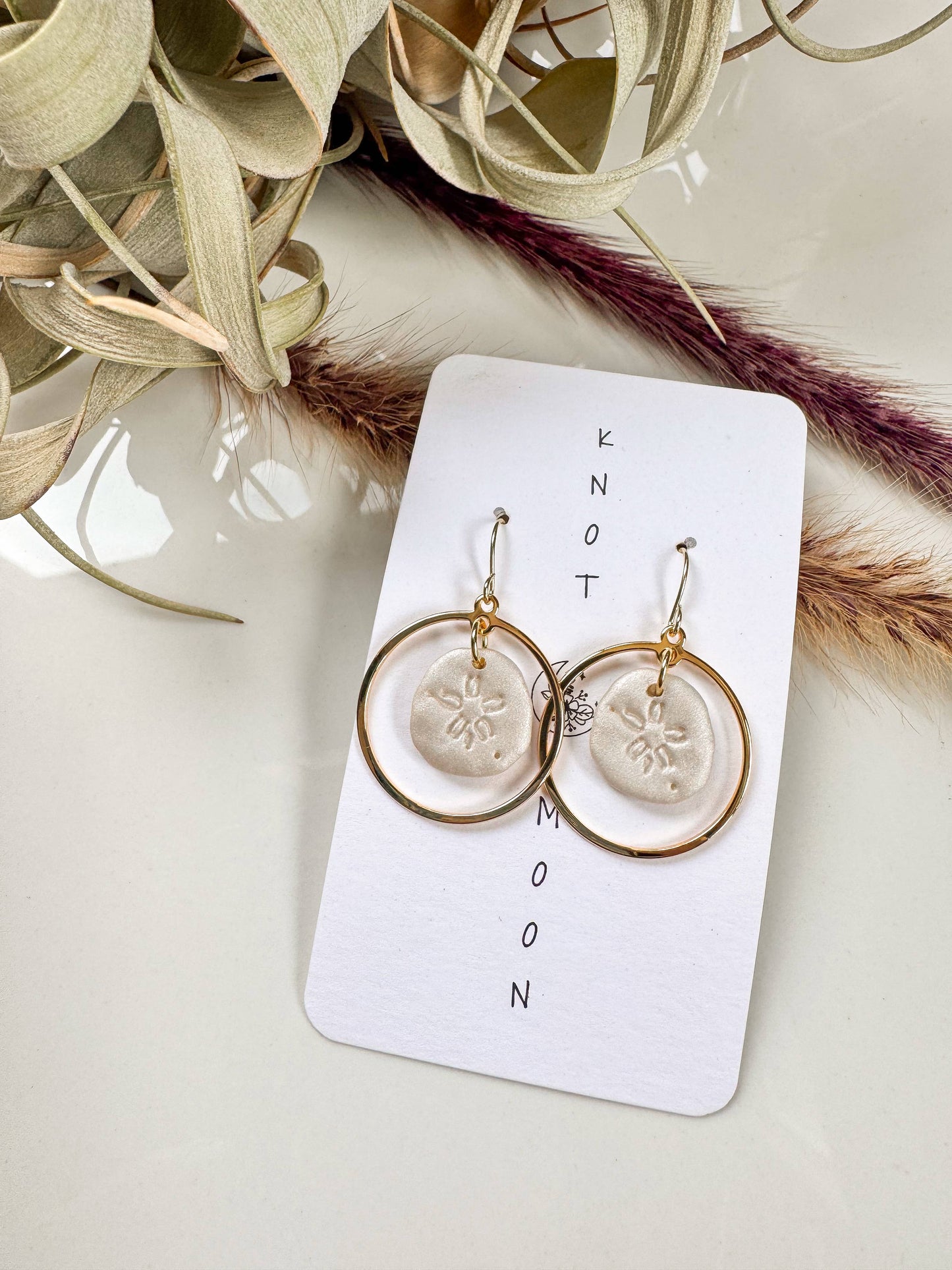 Sand Dollar Drop Earrings
