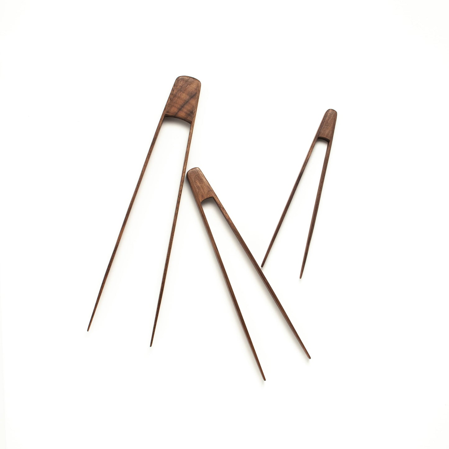 Walnut Wood Tongs - Kitchen Serving Utensils