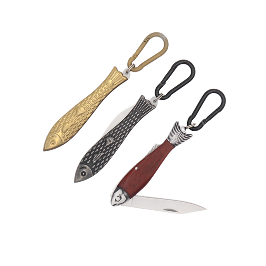 Pocket Fish Knife Keychain - 3.5 Inches