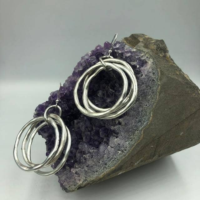 Free Form triple Hoop Earrings