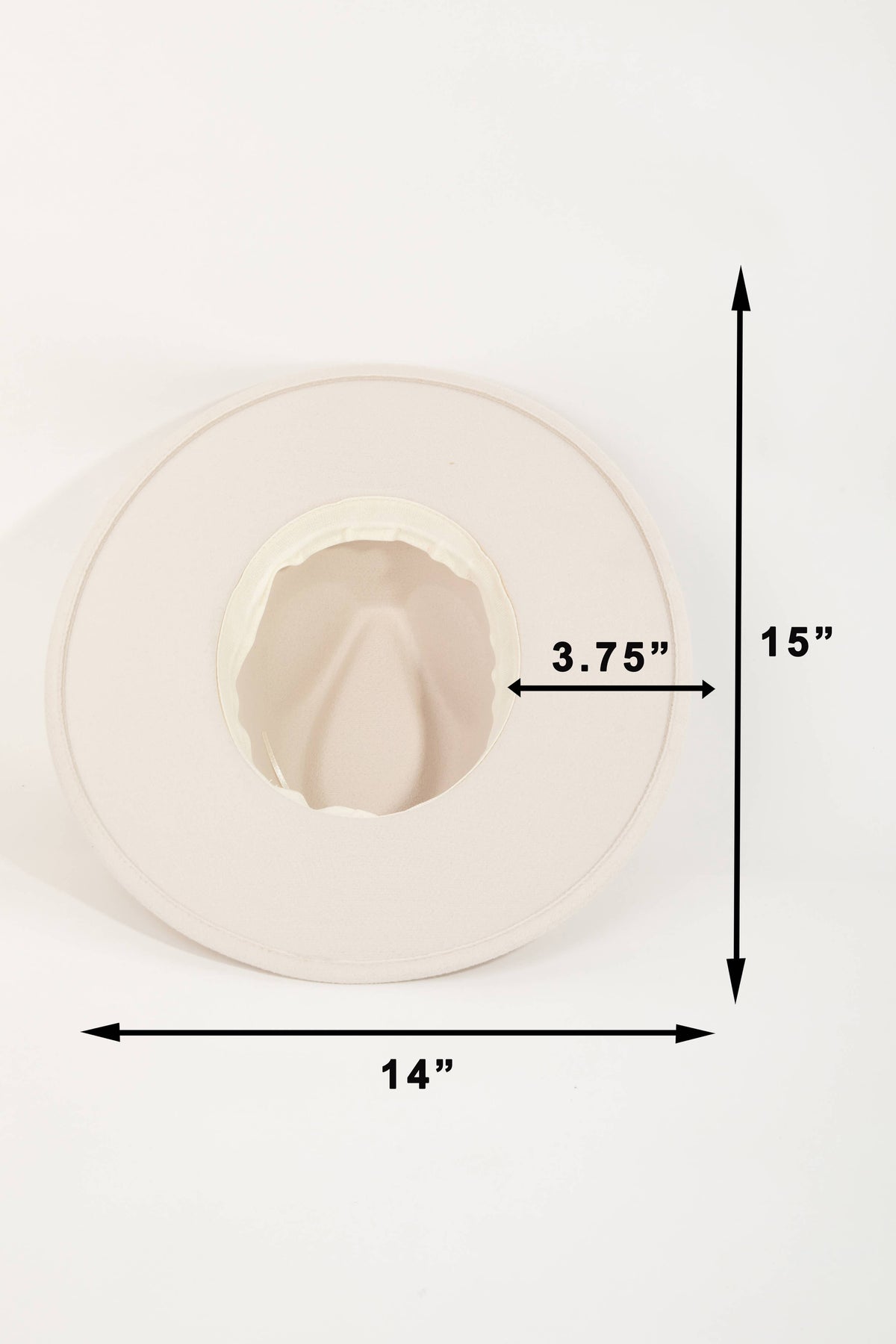 Concho Chain Strap Flat Brim Fedora Fashion Hat