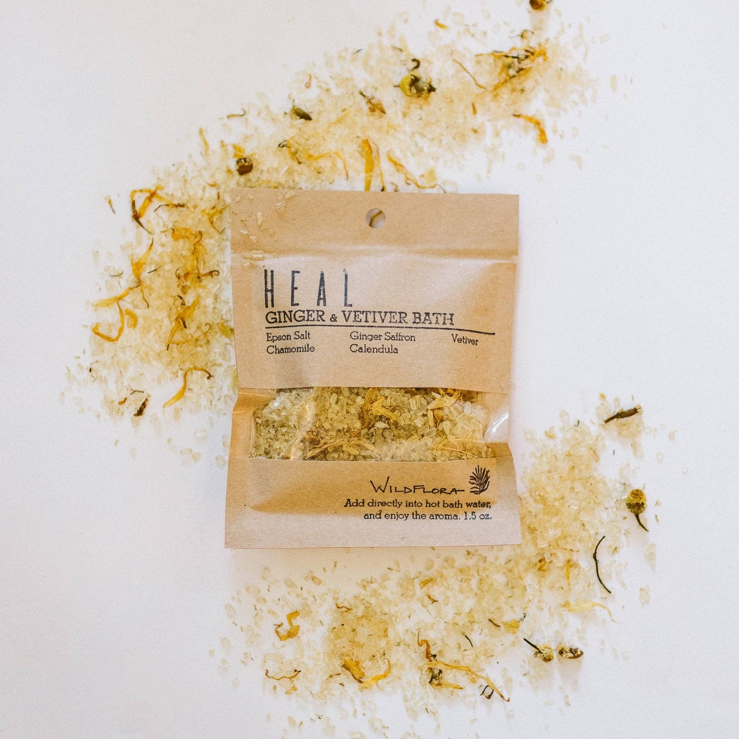 WildFlora Bath Salts – Single Splash Packets (3 Varieties)