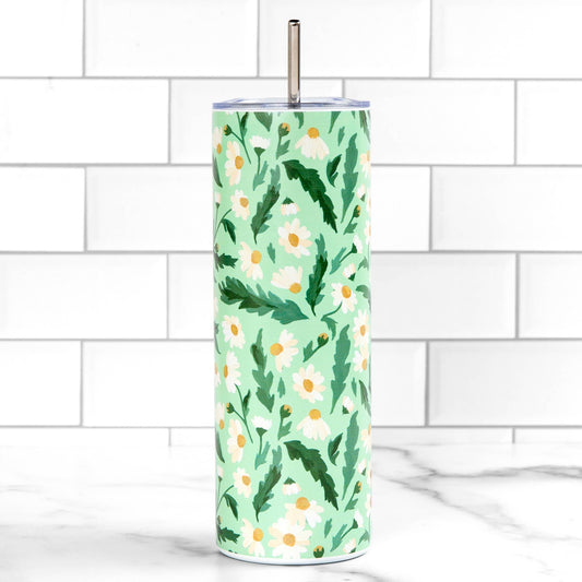 Montauk Daisies 20oz Stainless Steel Skinny Tumbler