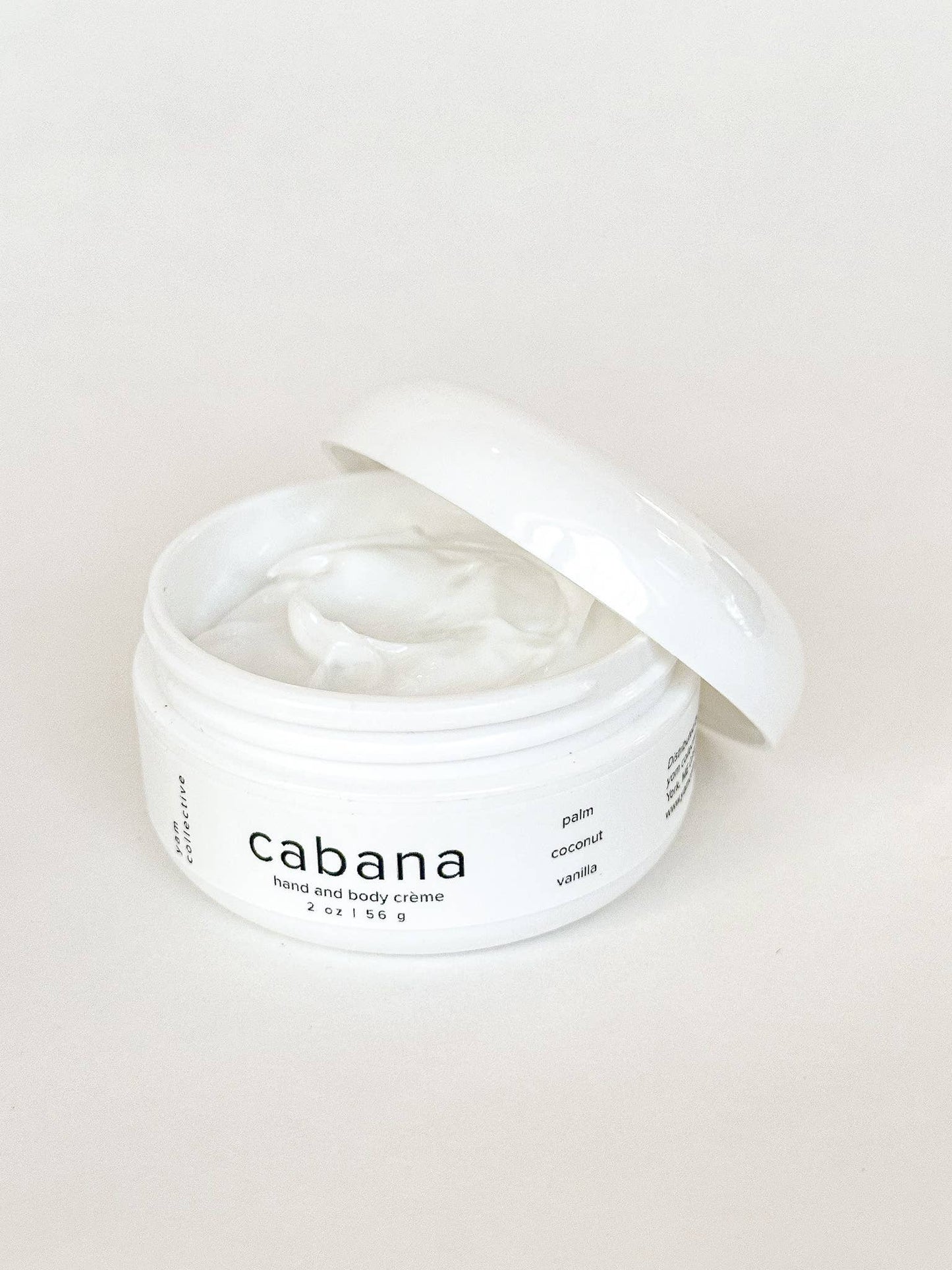 Hand + body creme: cabana /vanilla, palm, coconut