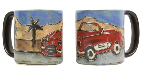 Mara Stoneware Sports Car Mug
