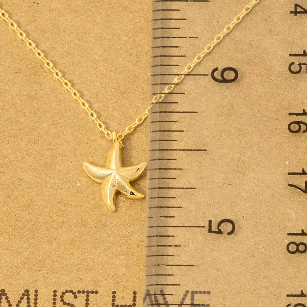Gold Dipped Star Pendant Necklace