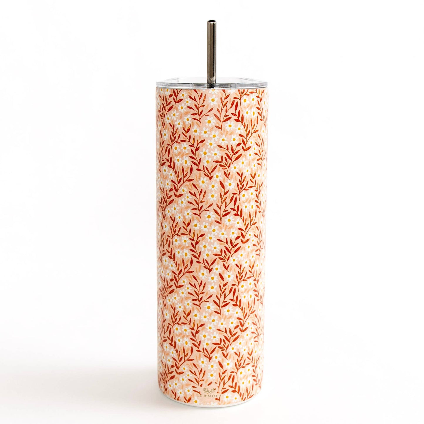 Pink Daisy 20oz Stainless Steel Skinny Tumbler