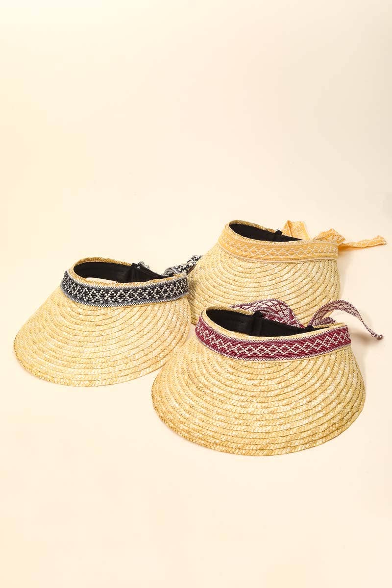 Diamond Band Visor Sun Hat