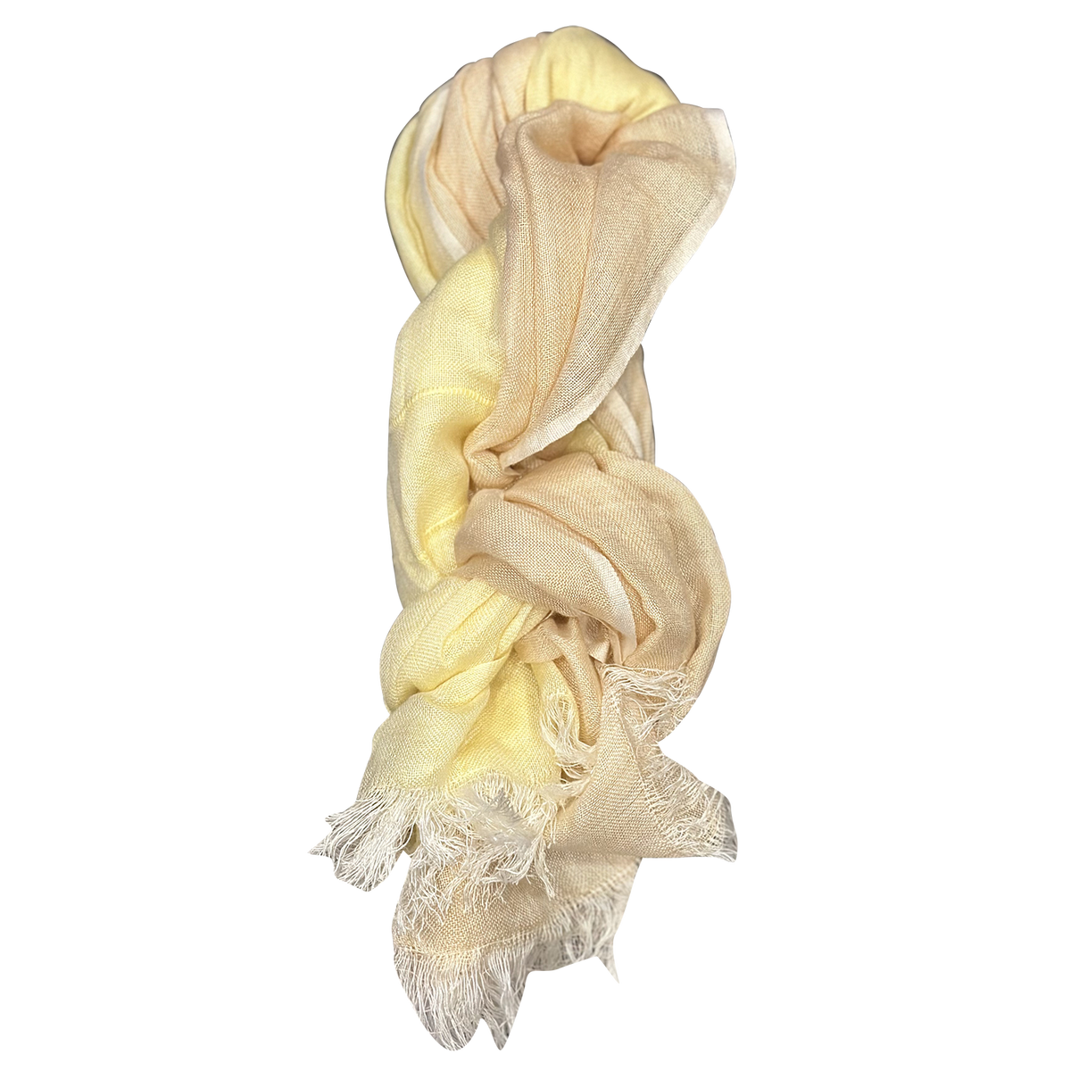 Pure Linen with Feather Fringe Lightweight Scarf for Women
