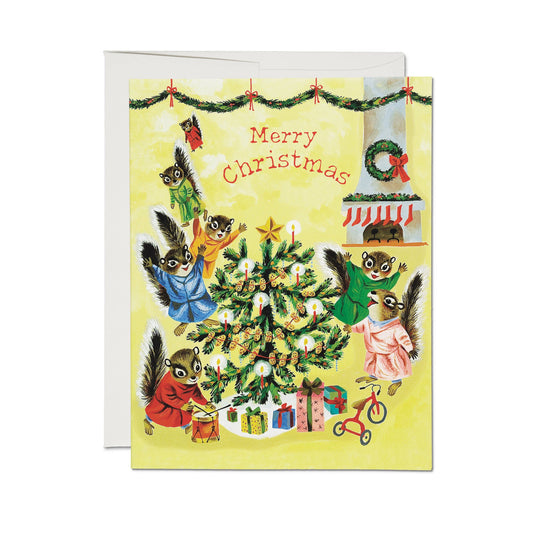 Richard Scarry Christmas Morning Greeting Card