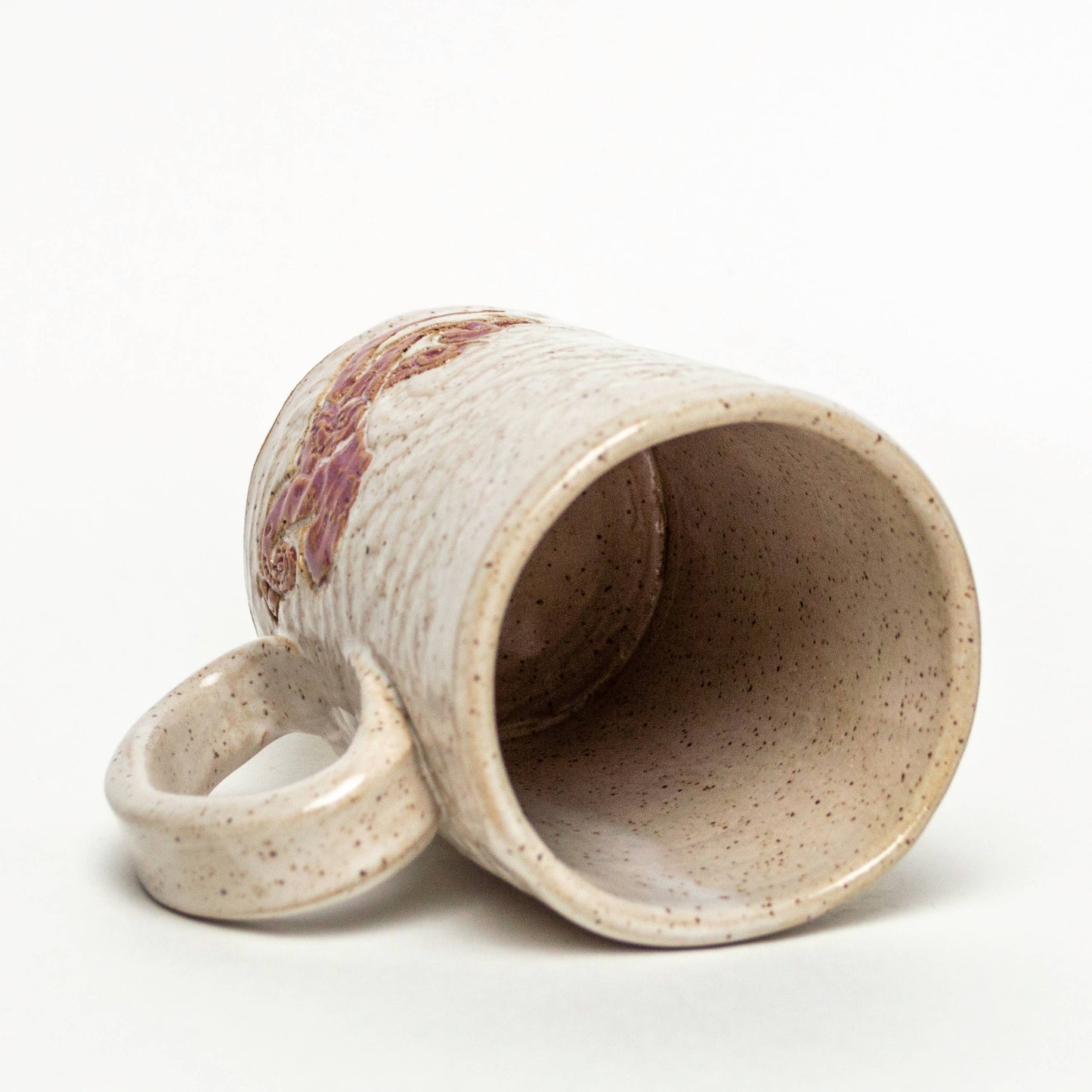 Octopus Pattern Handmade, in Ohio, Ceramic White 14oz Mug