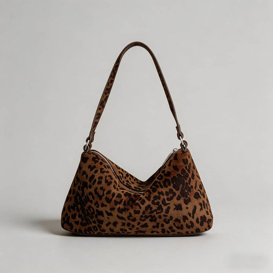 Vintage Faux Suede Purse | Shoulder Bag