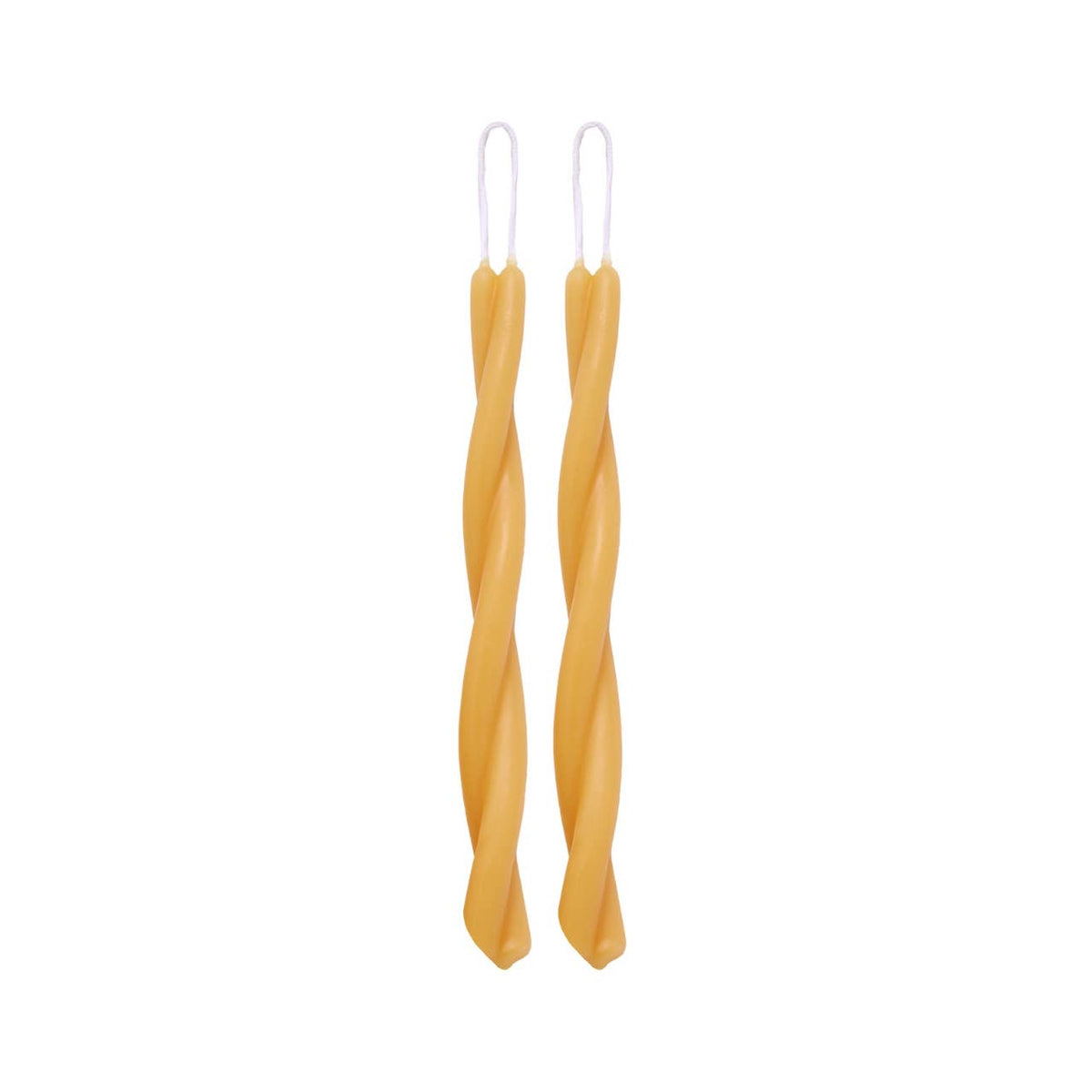 Twisted Taper Candles – 100% Pure Beeswax – Hand-Dipped