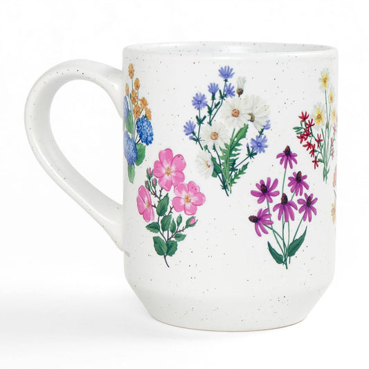 Vintage Blooms Floral Ceramic Mug