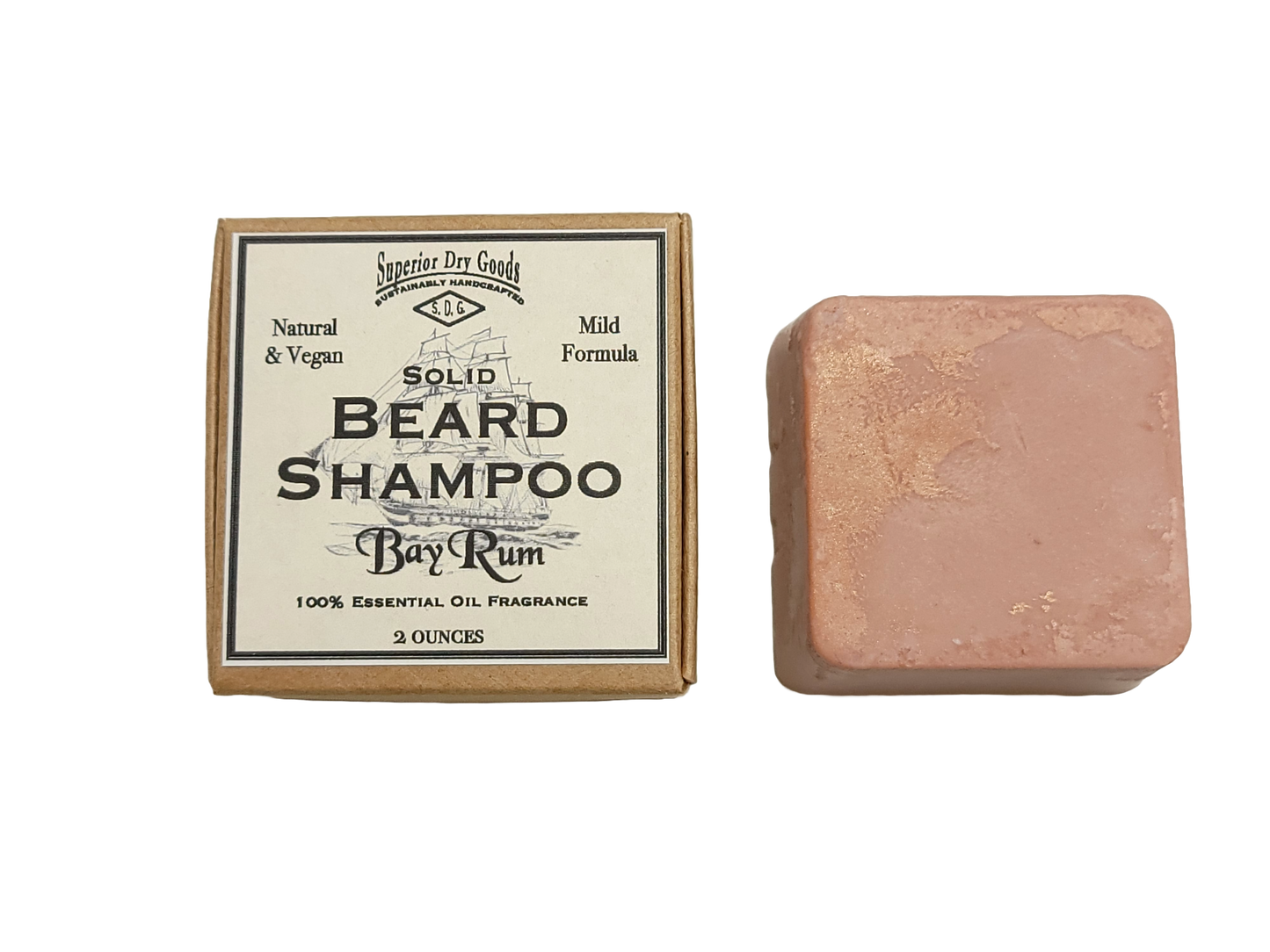  Solid Beard Shampoo | Natural | Bay Rum Scent