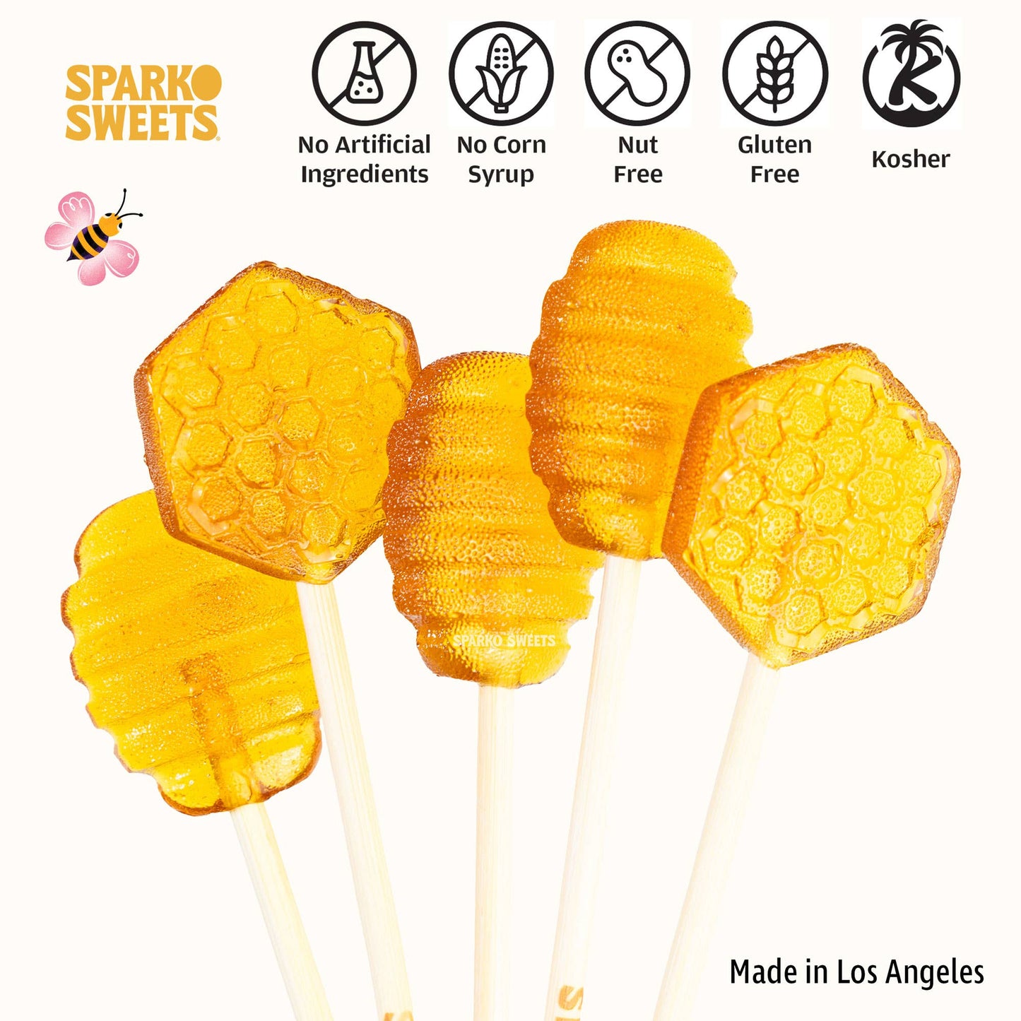 Honey Dipper Lollipops - 1.5"