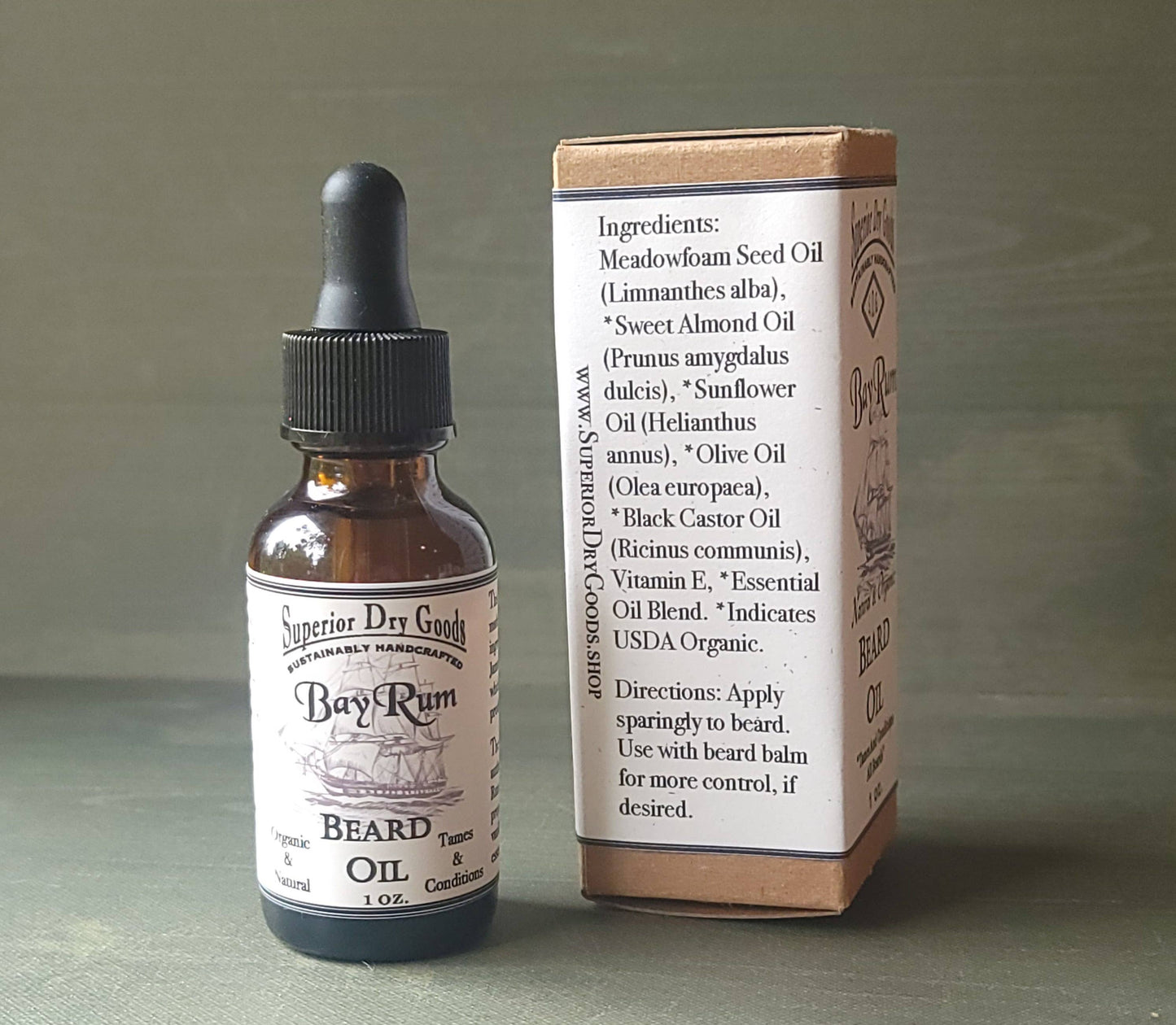 All Natural Bay Rum Beard Oil | Luxury | Essential Oils
