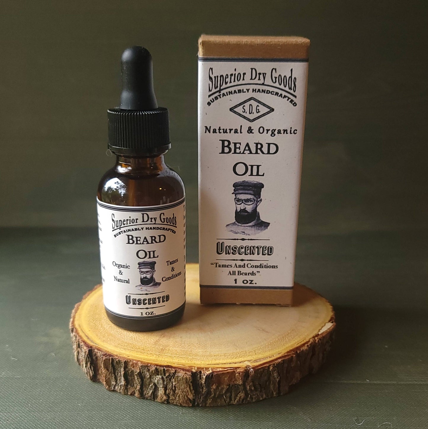 All Natural Unscented Beard Oil | Luxury | Essential Oils