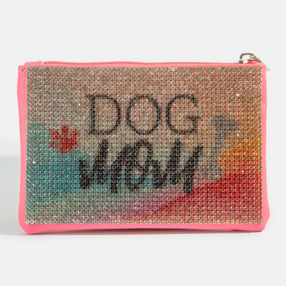 Dog Mom Pave Coin Purse
