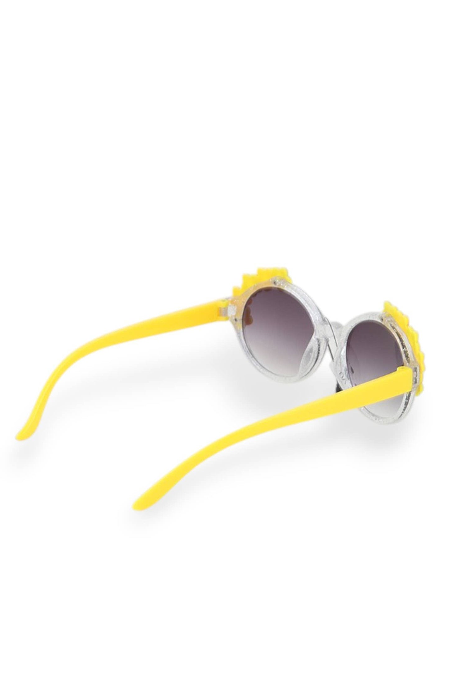 Kids Flower Glitter Sunglasses