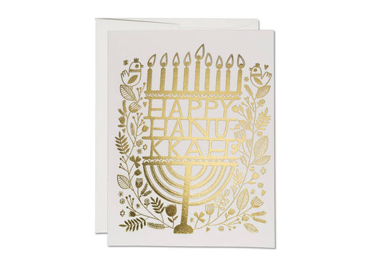 Hanukkah Candles Greeting Card by Anke Weckmann