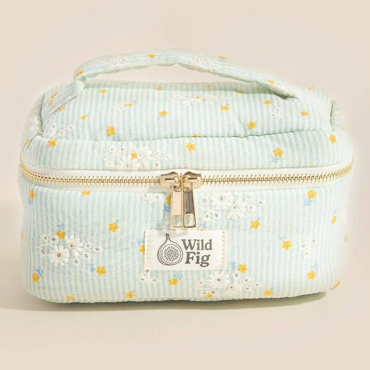 Flower Print Makeup Case Cosmetic Bag