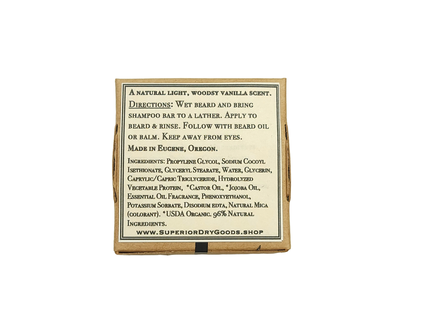  Solid Beard Shampoo | Natural | Sandalwood Juniper Scent 