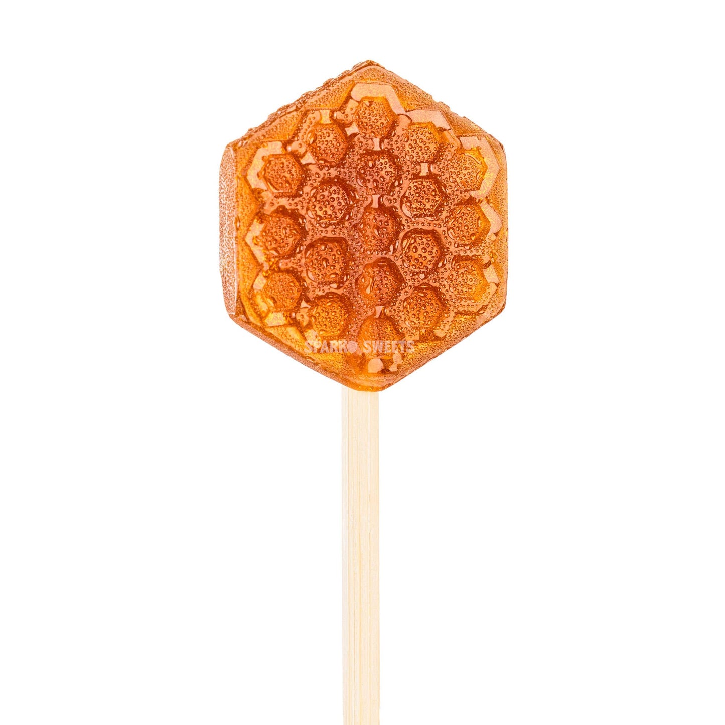 Ginger Honeycomb Lollipops - 1.25"