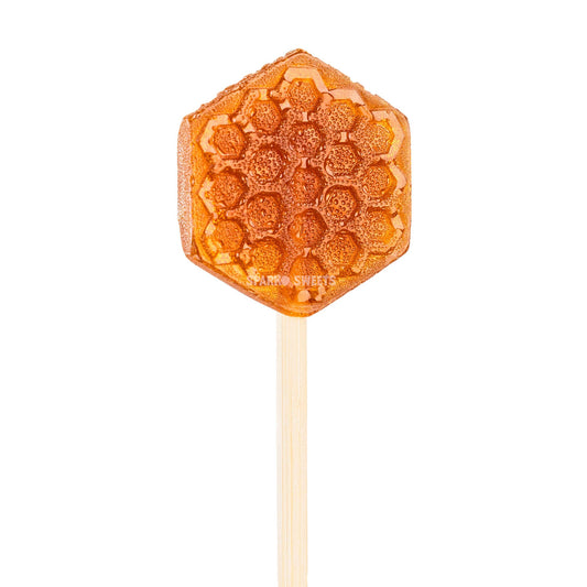 Ginger Honeycomb Lollipops - 1.25"