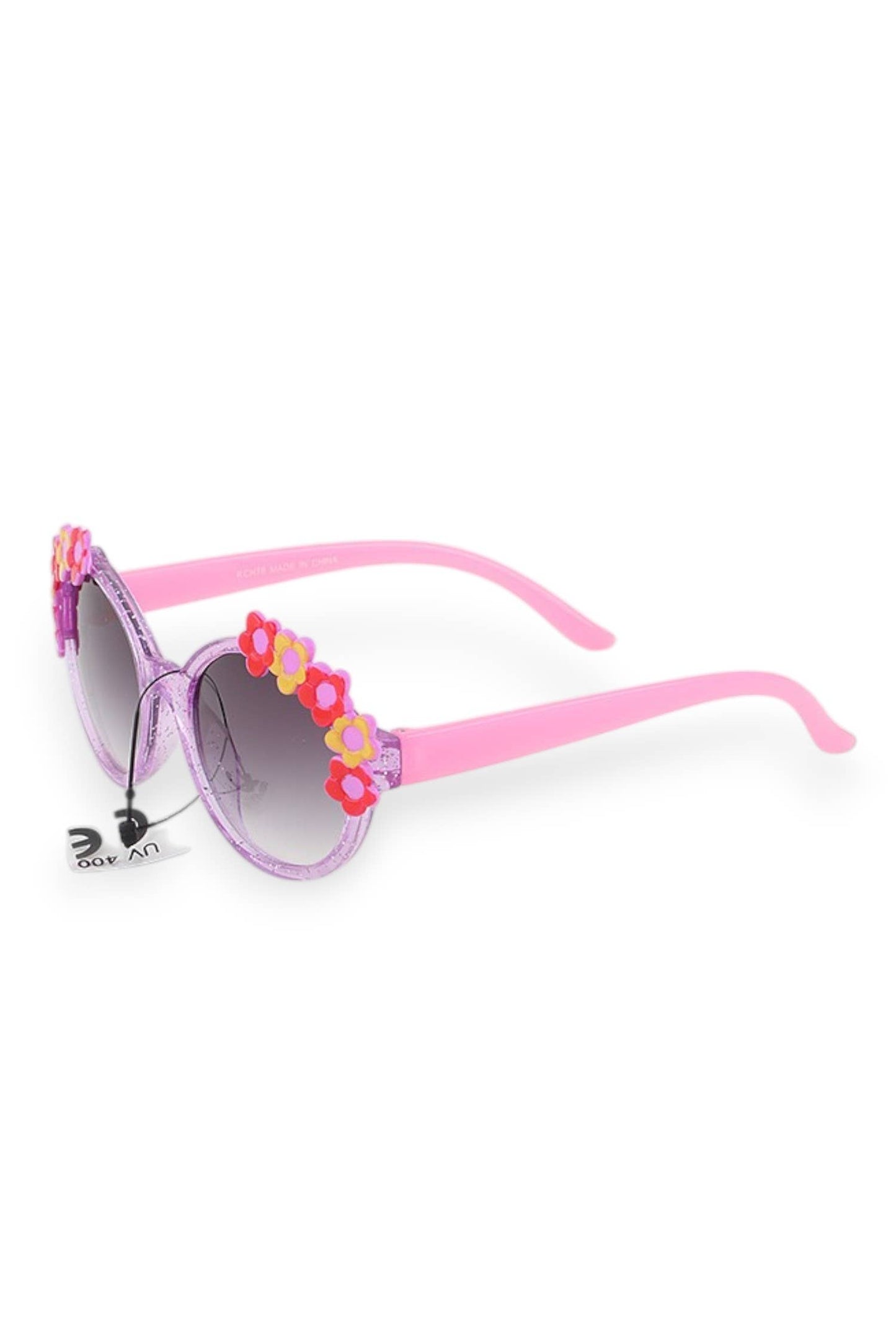 Kids Flower Glitter Sunglasses