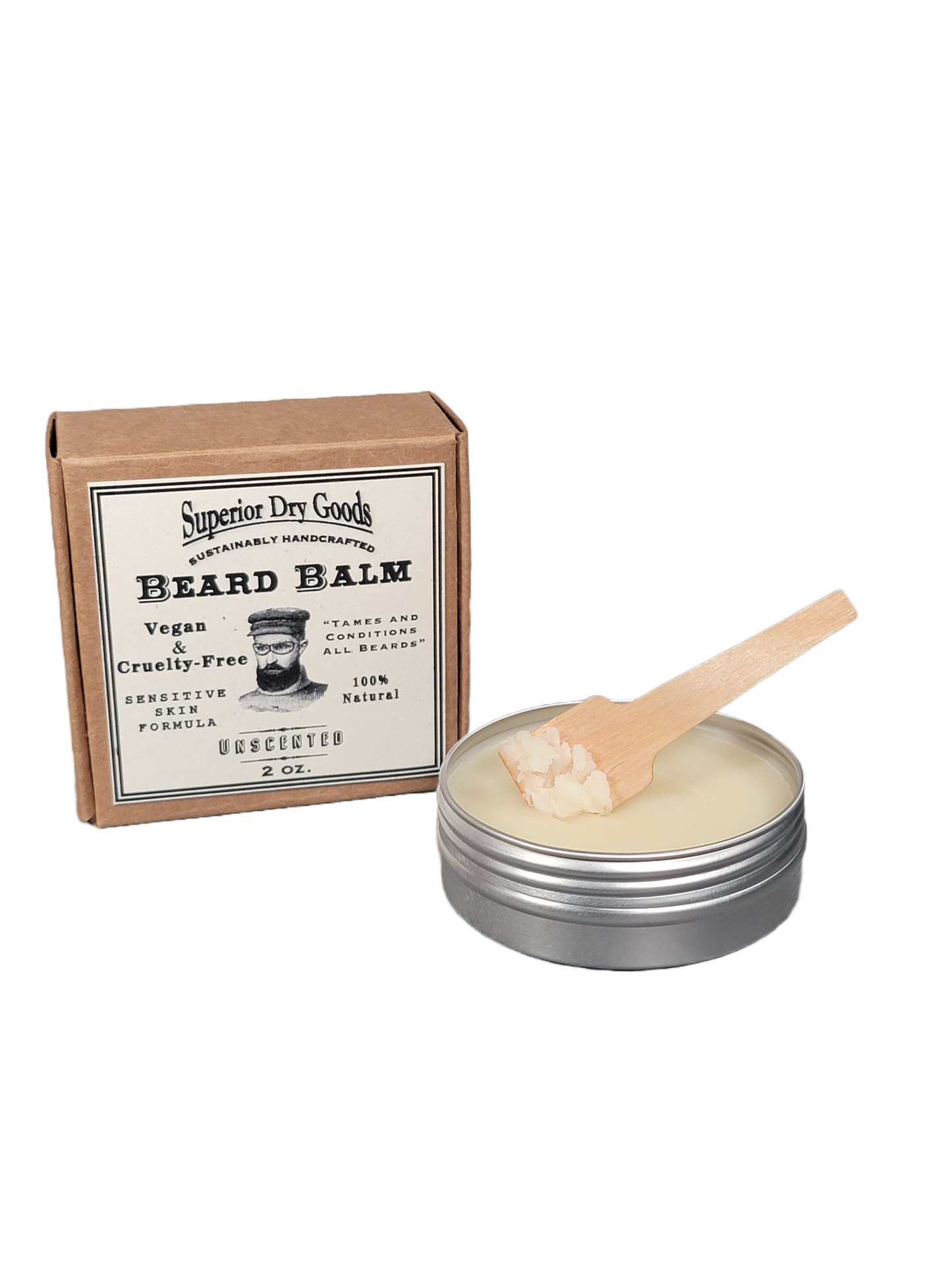 Vegan Unscented Beard Balm | All Natural