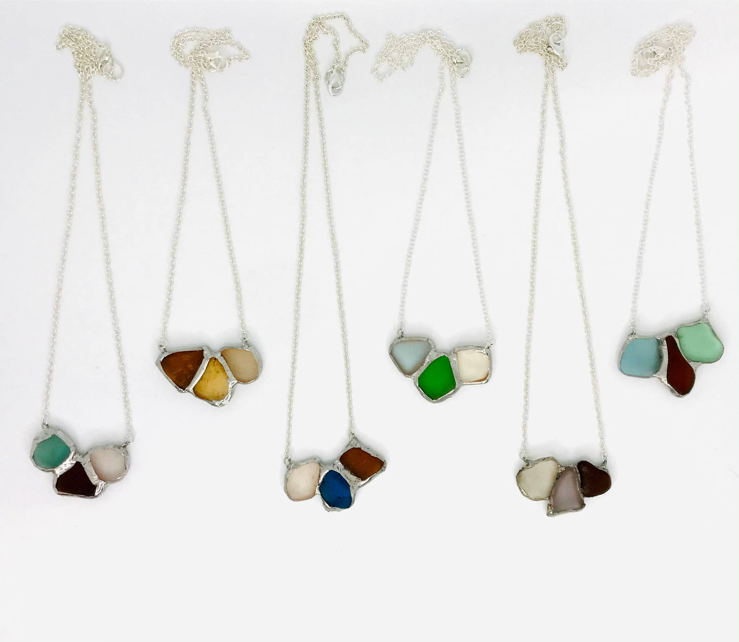 Handmade Shoreline Sea Glass Necklace