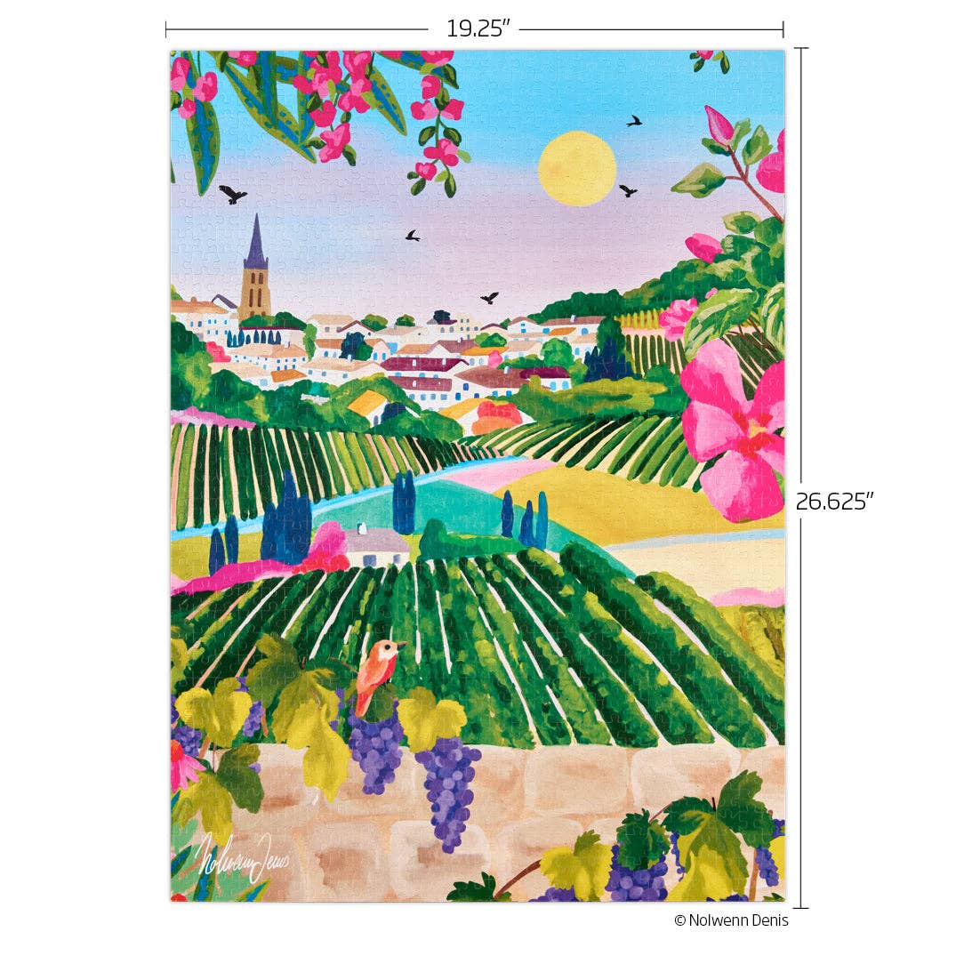 Village Vineyard 1000 Piece Puzzle, Mother's Day Gift
